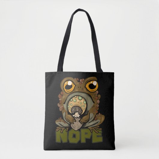 Tote Bag Non ! Grumpy Toad (Devant)
