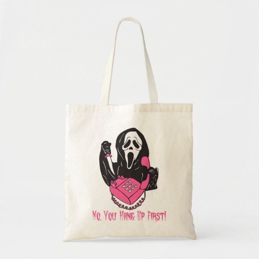 Tote Bag Non Vous Avez Accroché Le Premier Ghostface Appela (Devant)