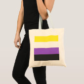 Tote Bag Nonbinary Pride Flag (Devant (produit))