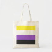 Tote Bag Nonbinary Pride Flag (Devant)