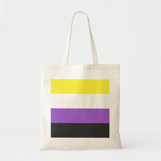 Tote Bag Nonbinary Pride Flag (Devant)