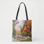 Tote Bag Nord - Taches d'automne, Montagnes blanches, (Devant)