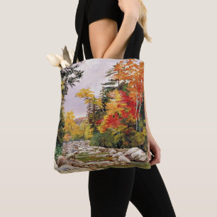 Tote Bag Nord - Taches d'automne, Montagnes blanches,