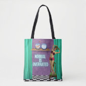Tote Bag Normal est surévalué Funky & Fun partout (Devant)