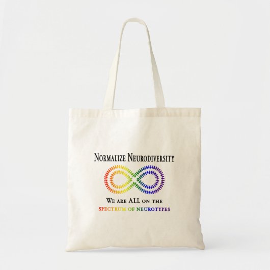 Tote Bag Normaliser la Neurodiversité (Devant)
