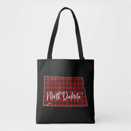 Tote Bag North Dakota Joyeuse fête de Noël Yall Corresponda (Devant)