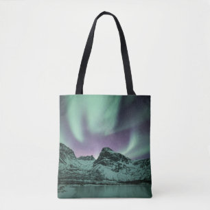 Tote Bag Northern Lights Nature Photo