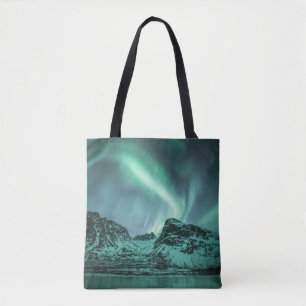Tote Bag Northern Lights Nature Photo