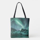 Tote Bag Northern Lights Nature Photo (Dos)