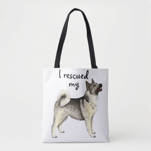 Tote Bag Norvégien Elkhound de délivrance (Devant)