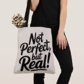 Tote Bag Not perfect, but real (Dichtbij)