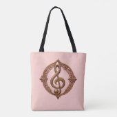 Tote Bag Note de clic de musique (Dos)