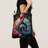 Tote Bag Note de musique Design exceptionnel Eye Catcher (De près)