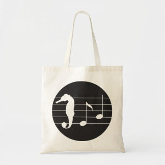 Tote Bag note de musique hippocampe