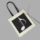 Tote Bag Note musicale graphique personnalisée