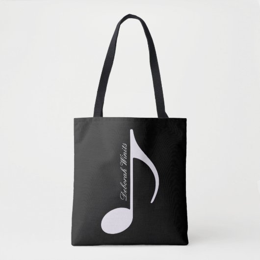 Tote Bag Note musicale graphique personnalisée fourre-tout  (Devant)