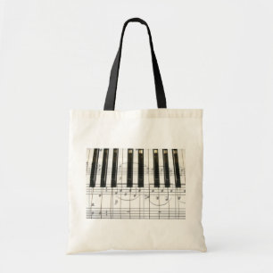Tote Bag Notes de clavier et de musique de piano