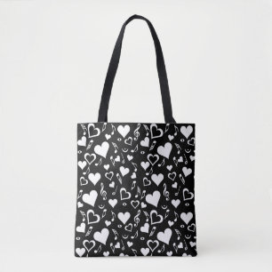 Tote Bag Notes de coeur et de musique
