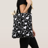 Tote Bag Notes de coeur et de musique (De près)