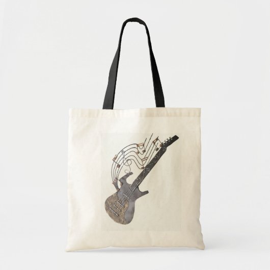 Tote Bag Notes de guitare (Devant)