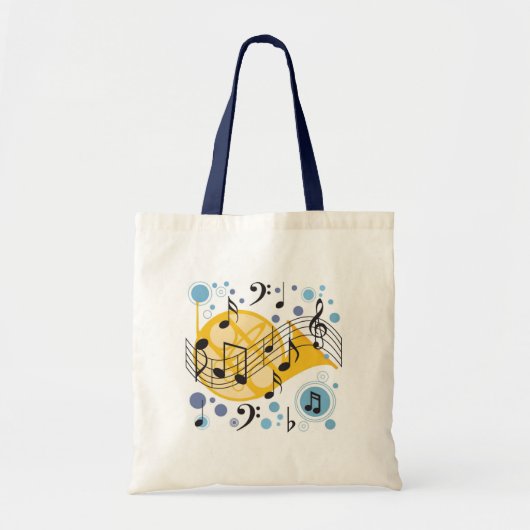 Tote Bag Notes de musique (Devant)