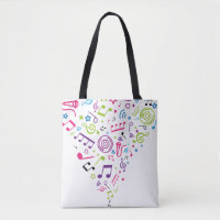notes de musique de motif de couleur de musique