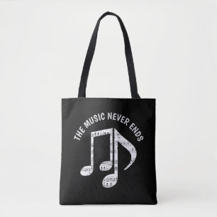 Tote Bag Notes de musique noire
