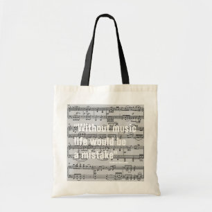 Tote Bag notes musicales et devis