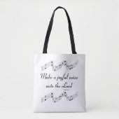 Tote Bag Notes musicales Faites un joyeux bruit au Seigneur (Devant)