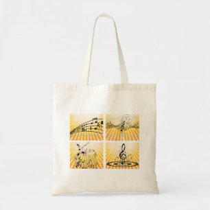 Tote Bag Notes musicales multiples