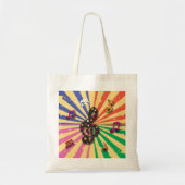 Tote Bag Notes musicales sur Sunsplash Arrière - plan (Devant)