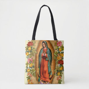Tote Bag Notre Dame de Guadalupe Père Noël Maria Vierge esp