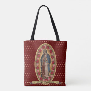 Tote Bag Notre Dame de Guadalupe Père Noël Maria Vierge esp