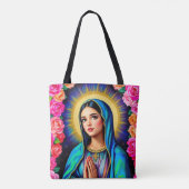 Tote Bag Notre-Dame de Guadalupe priant Vierge Marie Amusan (Dos)