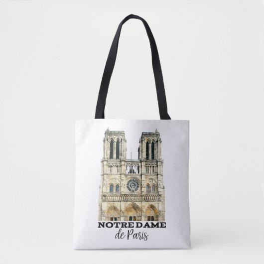 Tote Bag Notre-Dame de Paris Souvenir France Cathédrale (Devant)