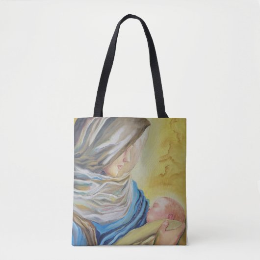 Tote Bag Notre Dame du Silence tenant le bébé Jésus (Devant)
