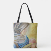 Tote Bag Notre Dame du Silence tenant le bébé Jésus (Dos)