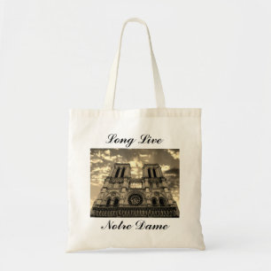 Tote Bag Notre Dame Paris La Cathédrale de France Vive
