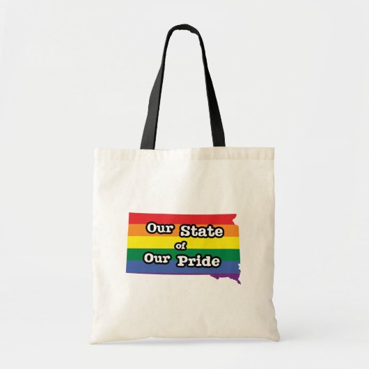 Tote Bag Notre état de notre fierté | Dakota du Sud (Devant)