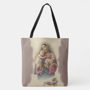 Tote Bag Notre Madame du bon agneau de Jésus de berger
