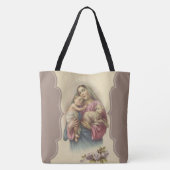 Tote Bag Notre Madame du bon agneau de Jésus de berger (Dos)