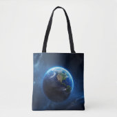 Tote Bag Notre maison Sapphire dans l'espace (Devant)