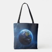 Tote Bag Notre maison Sapphire dans l'espace (Dos)