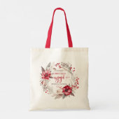 Tote Bag Notre première couronne de Noël (Dos)