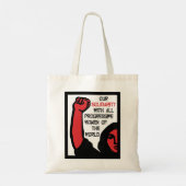 Tote Bag Notre Solidarité Avec Toutes Les Femmes Progressis (Dos)
