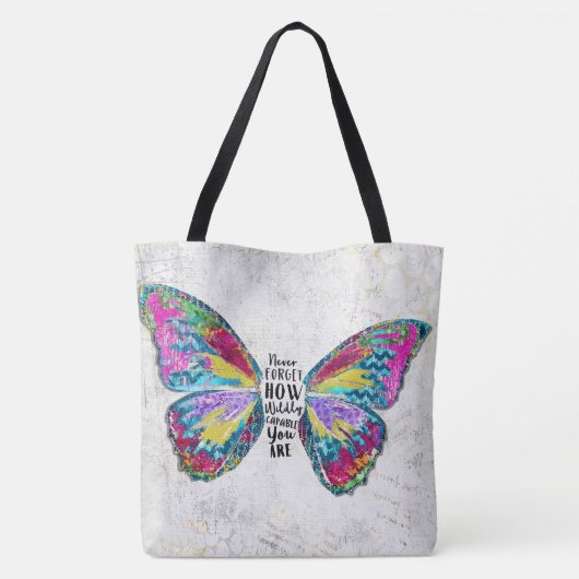 Tote Bag N'Oubliez Jamais À Quel Point Vous Êtes Capable (Dos)