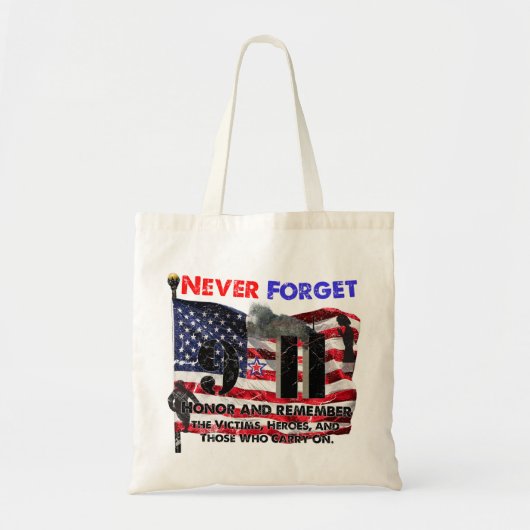 Tote Bag N'oubliez jamais le 11 septembre (Devant)