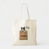 Tote Bag N'oubliez pas la nourriture pour chat ! (Devant)