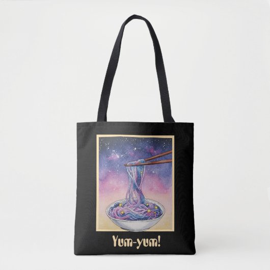 Tote Bag nouilles spatiales Famille (Devant)