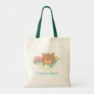 Tote Bag Nounours en peluche adorent lire pour les enfants